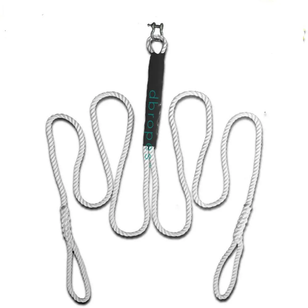 1/2" X 10' Three Strand Anchor Snubber Lines