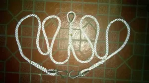 1/2" X 8' Three Strand mooring line