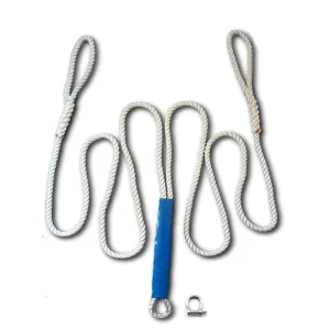 3/4" X 15' Three Strand Double Anchor Shock System Line, Anchor Snubber Bridle with SS thimble and Shackle