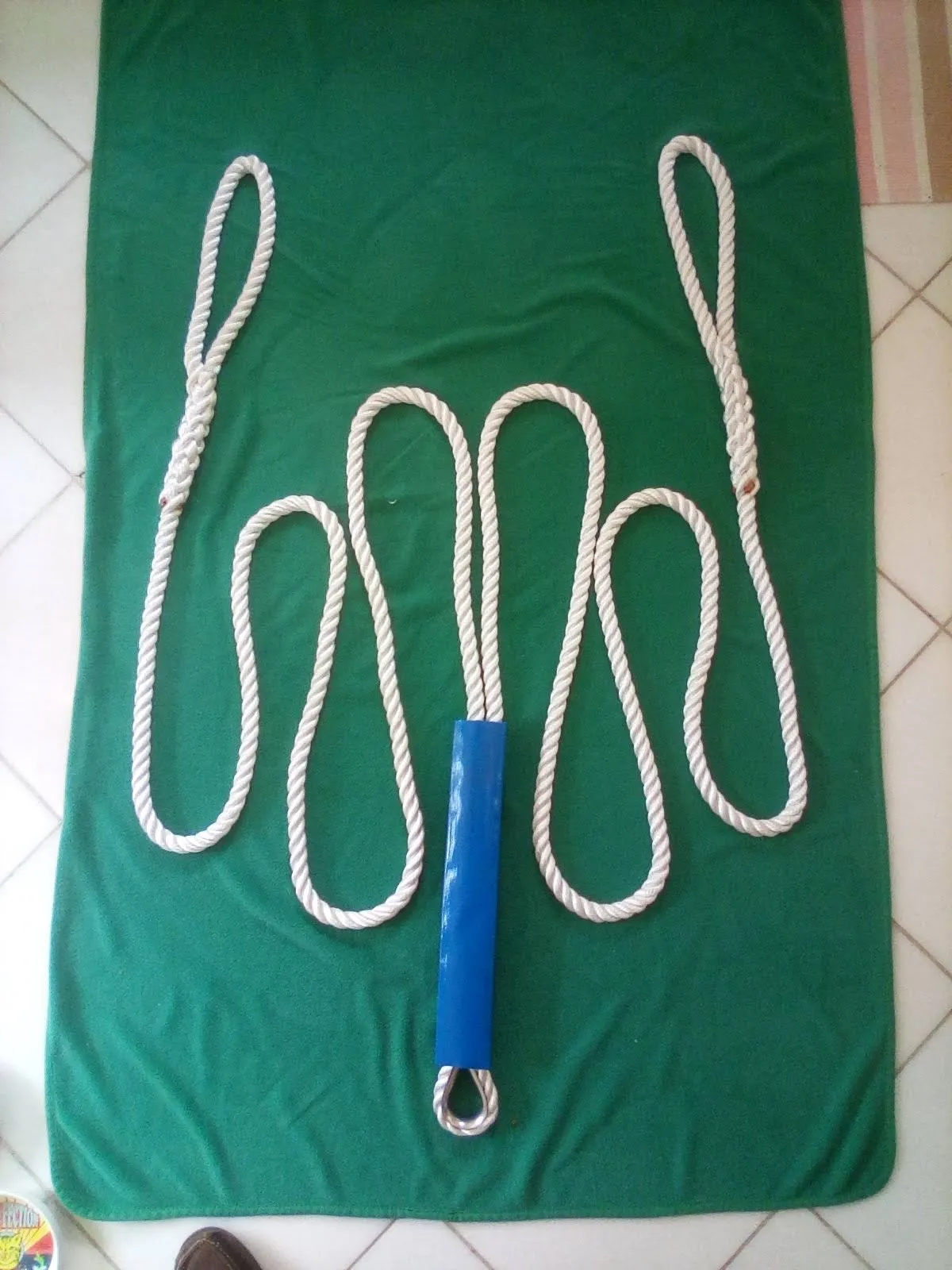 3/4" X 15' Three Strand Double Mooring Pendant 100% Nylon