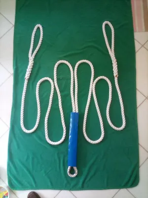 3/4" X 15' Three Strand Double Mooring Pendant 100% Nylon