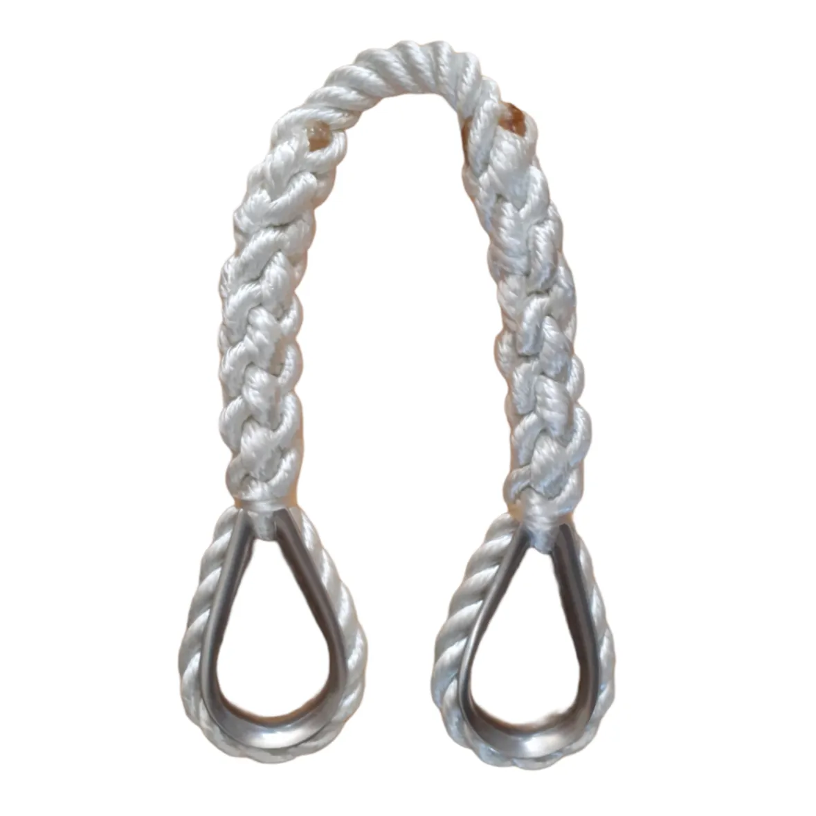 3/4" X 2' Three Strand Mooring Pendant 100% Nylon Rope with 2 Galvanized or SS Thimbles. Made in USA