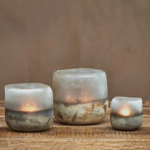 Aged Smoke Ngolo Tealight Holder