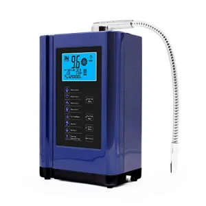 AlkaDrops Water Ionizer, Water Purifier Machine PH 3.5-10.5 Alkaline Acid Water Machine,Up to -500mV ORP, 6000 Liters Per Filter,7 Water Settings,Auto-Cleaning,Intelligent Voice(blue color)