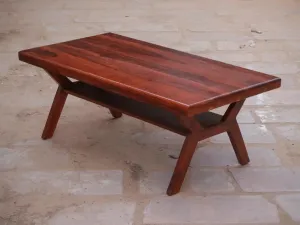 Almaro Woodlaza Wooden Coffee/Center/Centre Table, Sheesham Solid Wood, Honey Finish, 34X20X18 in