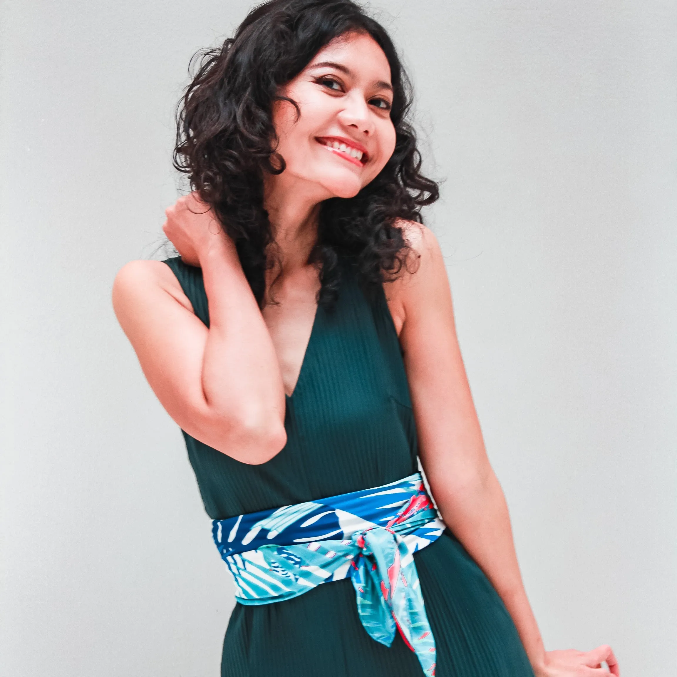 Avian Wonders of Singaporean Islands  Satin Scarf