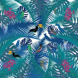 Avian Wonders of Singaporean Islands  Satin Scarf