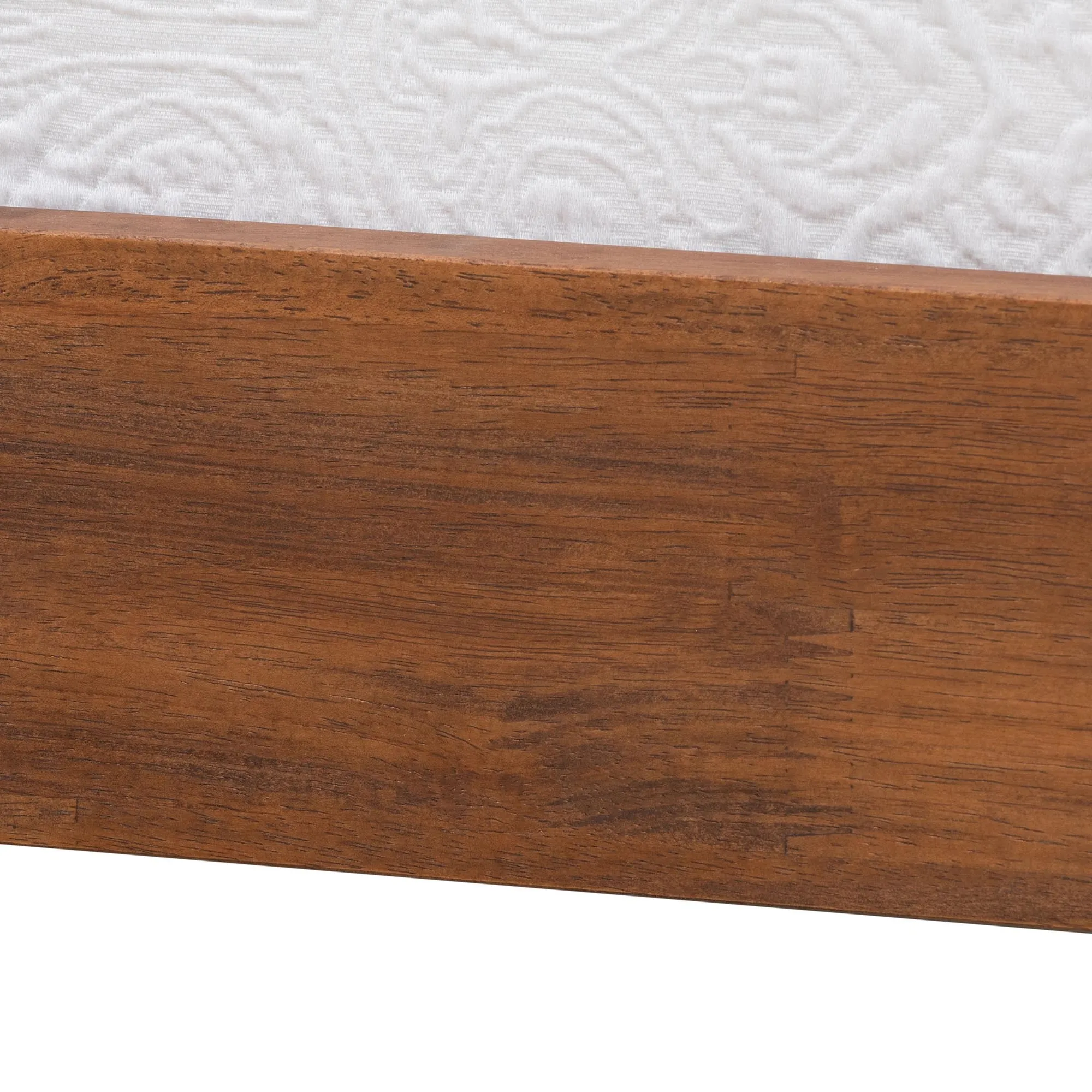 Baxton Studio Matilda Mid-Century Modern Ash Walnut Finished Wood Twin Size Daybed