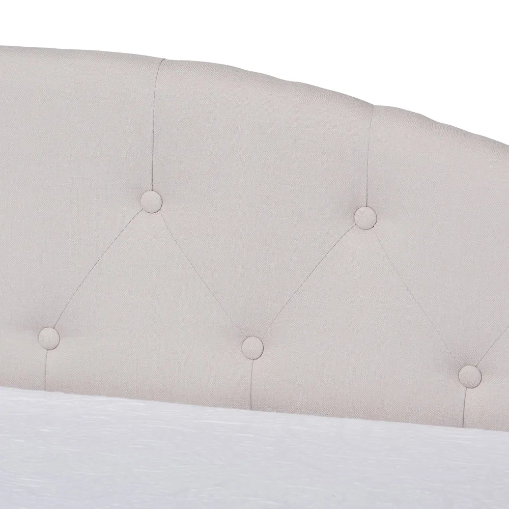 Becker Modern And Contemporary Beige Fabric Twin Size Daybed