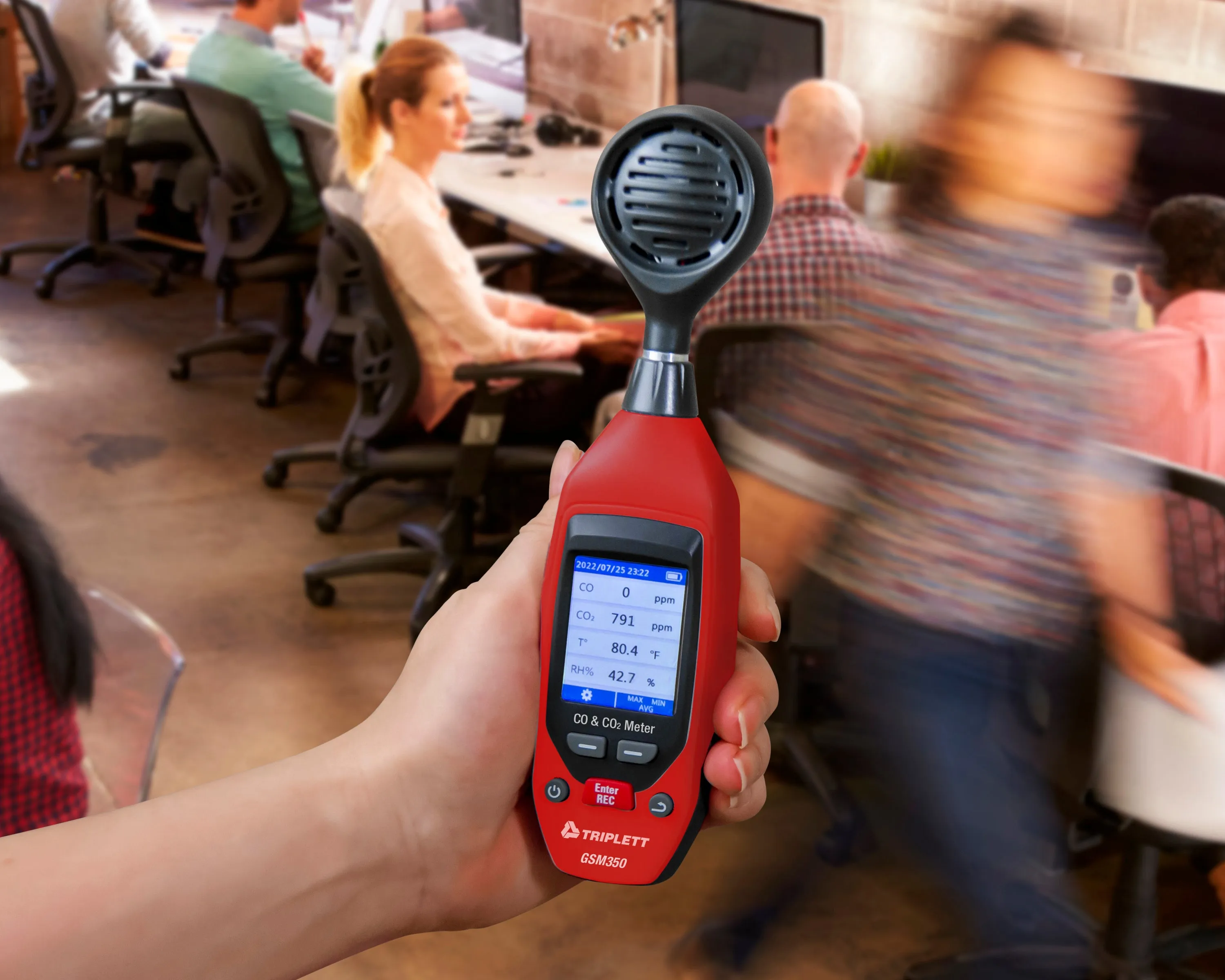 Carbon Monoxide/Carbon Dioxide IAQ Meter with Memory - (GSM350)