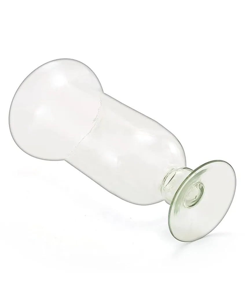 Clear Traditional Craft Samadhan Glass Tea Light Candle Holder | 14 x 8 x 8 inches