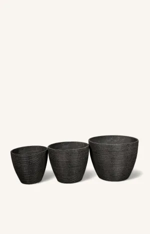Contemporary Matte Planter Set