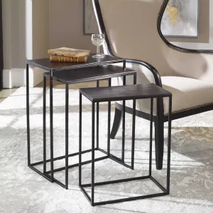 Coreene Iron Nesting Tables Set of 3