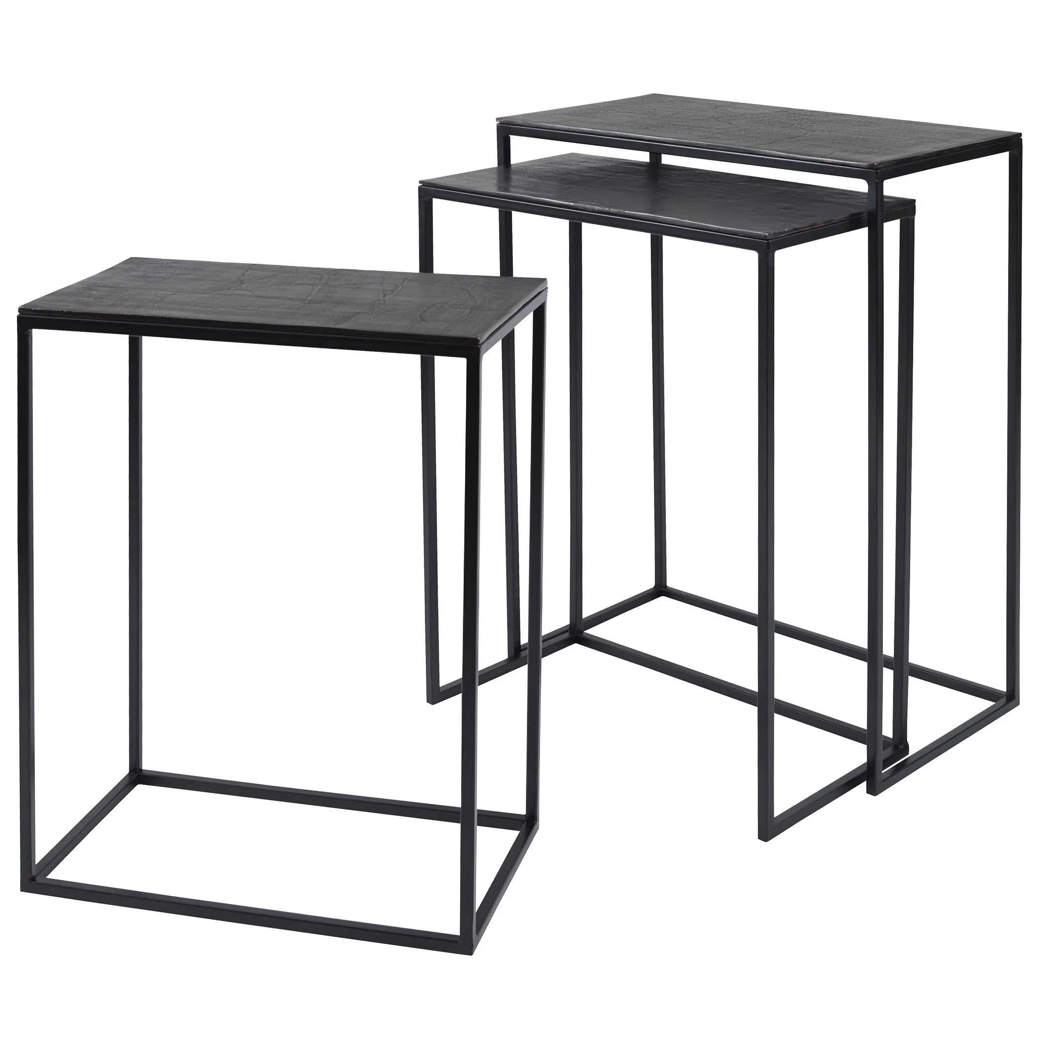 Coreene Iron Nesting Tables Set of 3