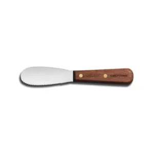 Dexter Russell S2493 1/2SC Traditional 3 1/2" Scalloped Sandwich Spreader - 18120