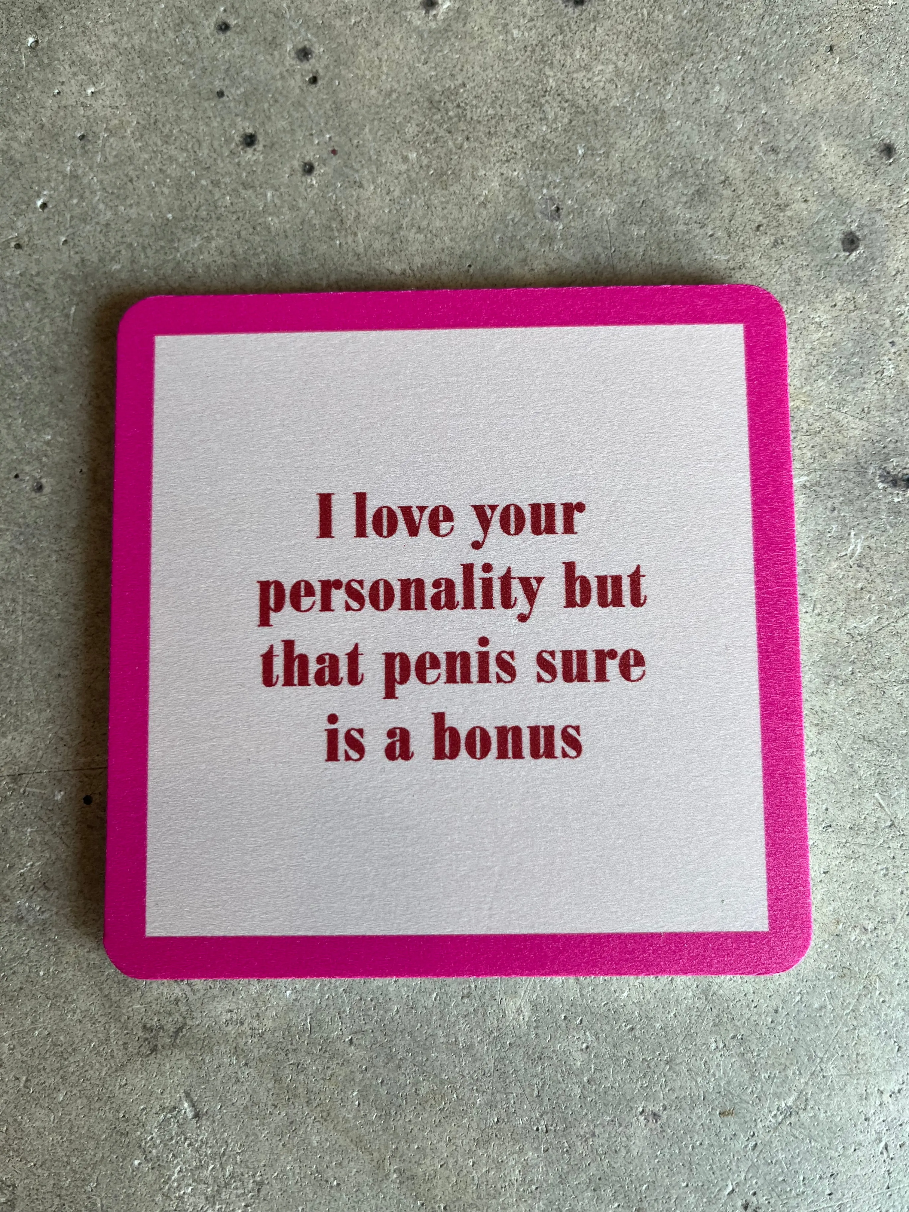 Drinks On Me Coaster