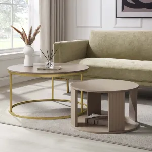 Evie Nesting Coffee Table - Taupe