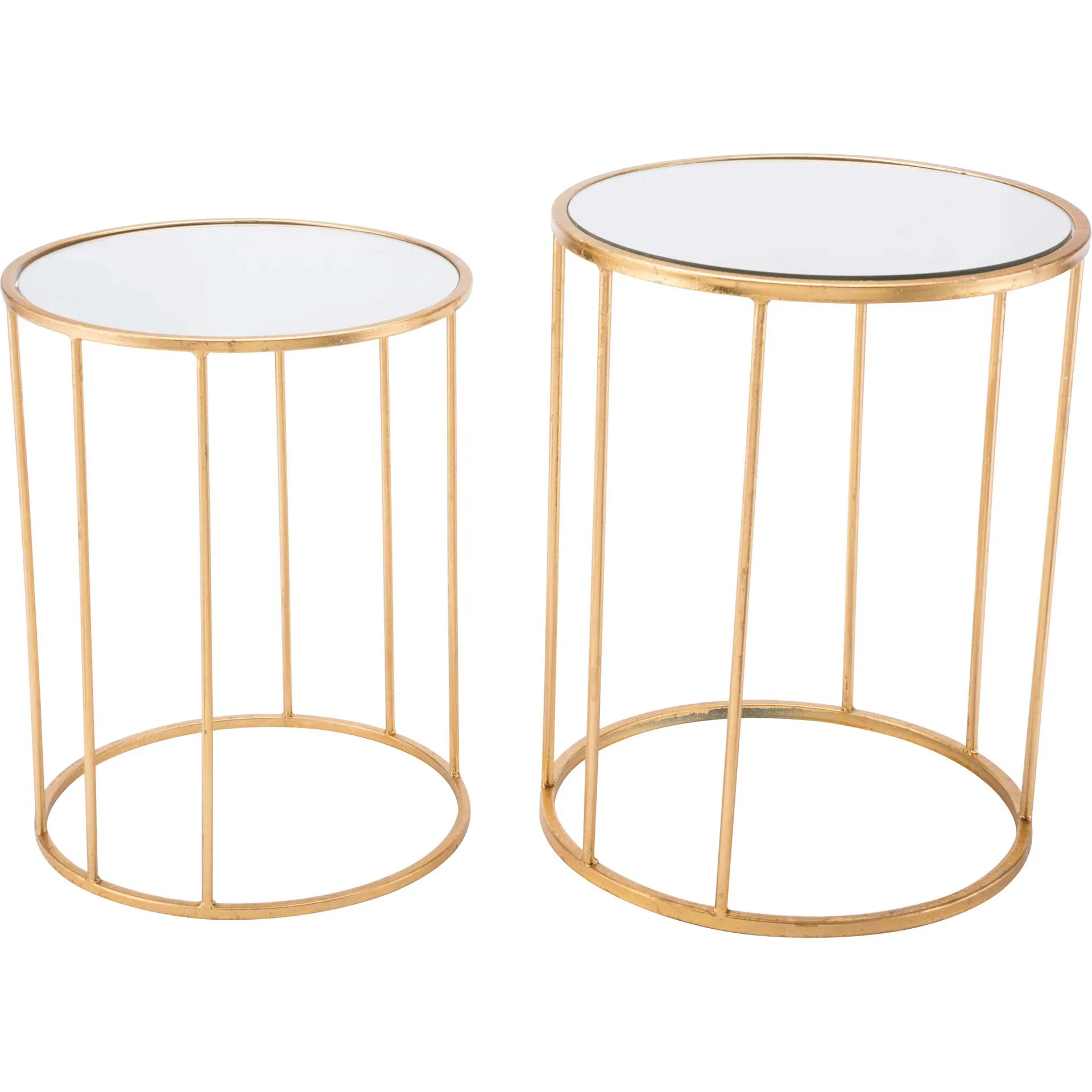 Finita 2-Piece Nesting Round Table Gold