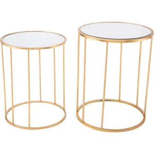 Finita 2-Piece Nesting Round Table Gold