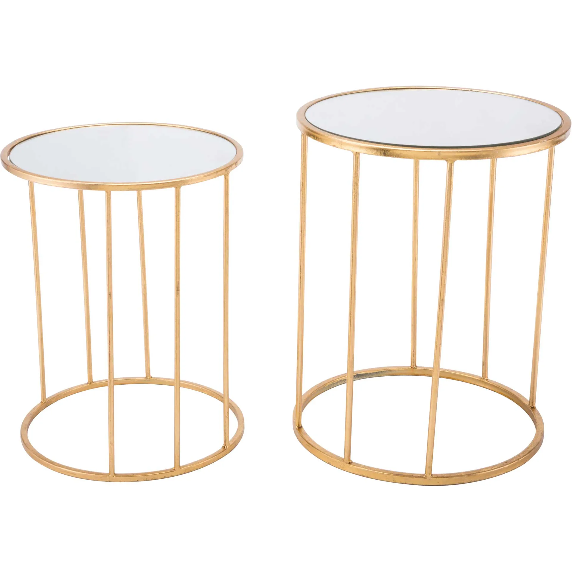 Finita 2-Piece Nesting Round Table Gold