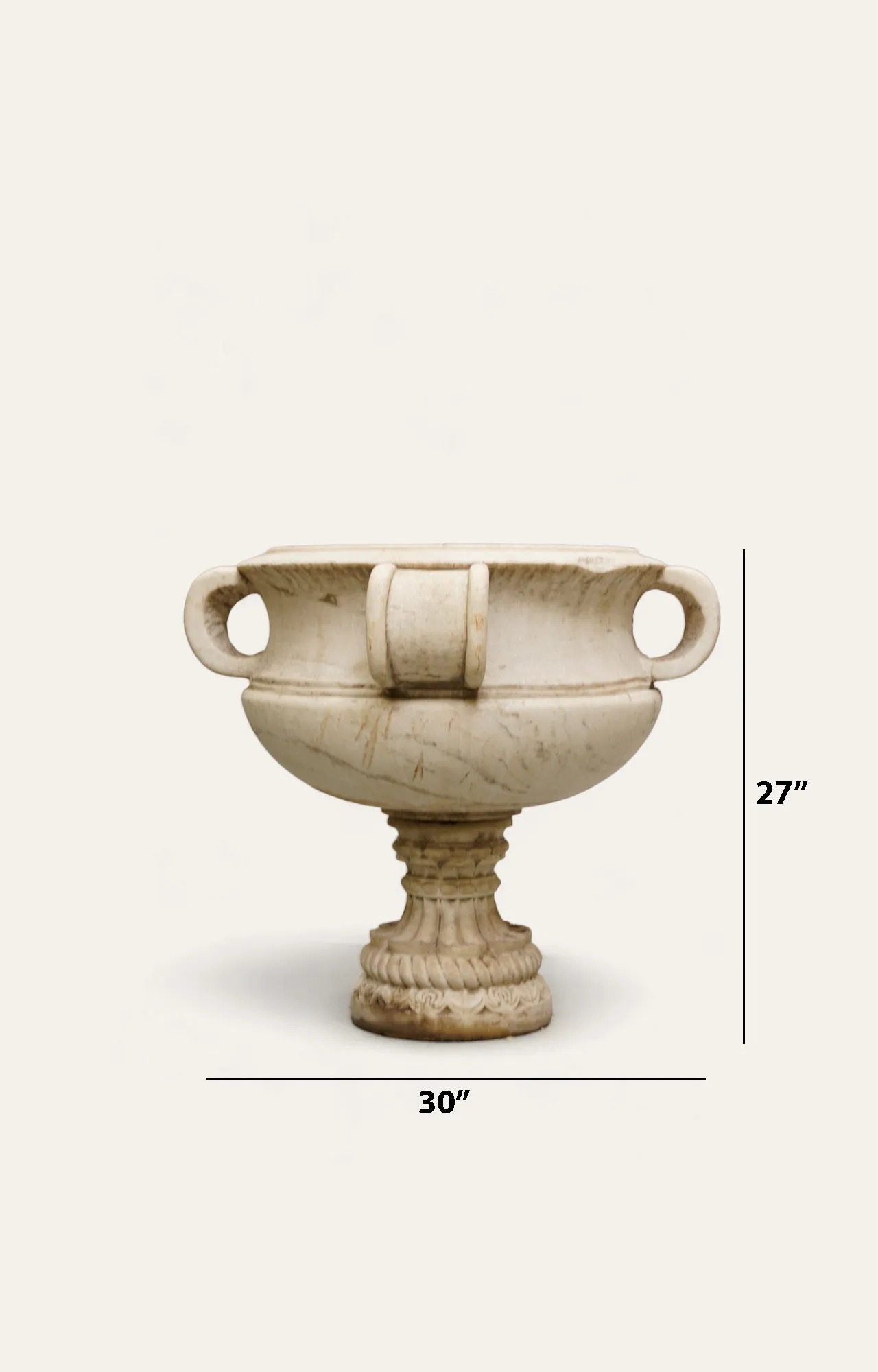Floral Ring Marble Planter