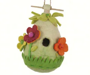 Friendly Flower Felt Bird House