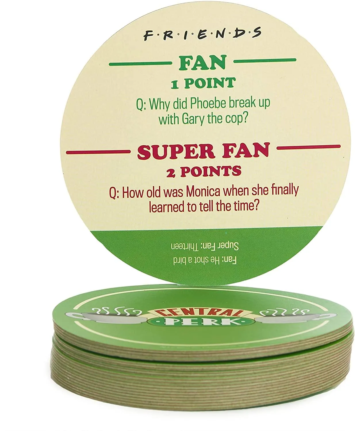 Friends Central Perk Trivia Drink Coasters | Set of 20