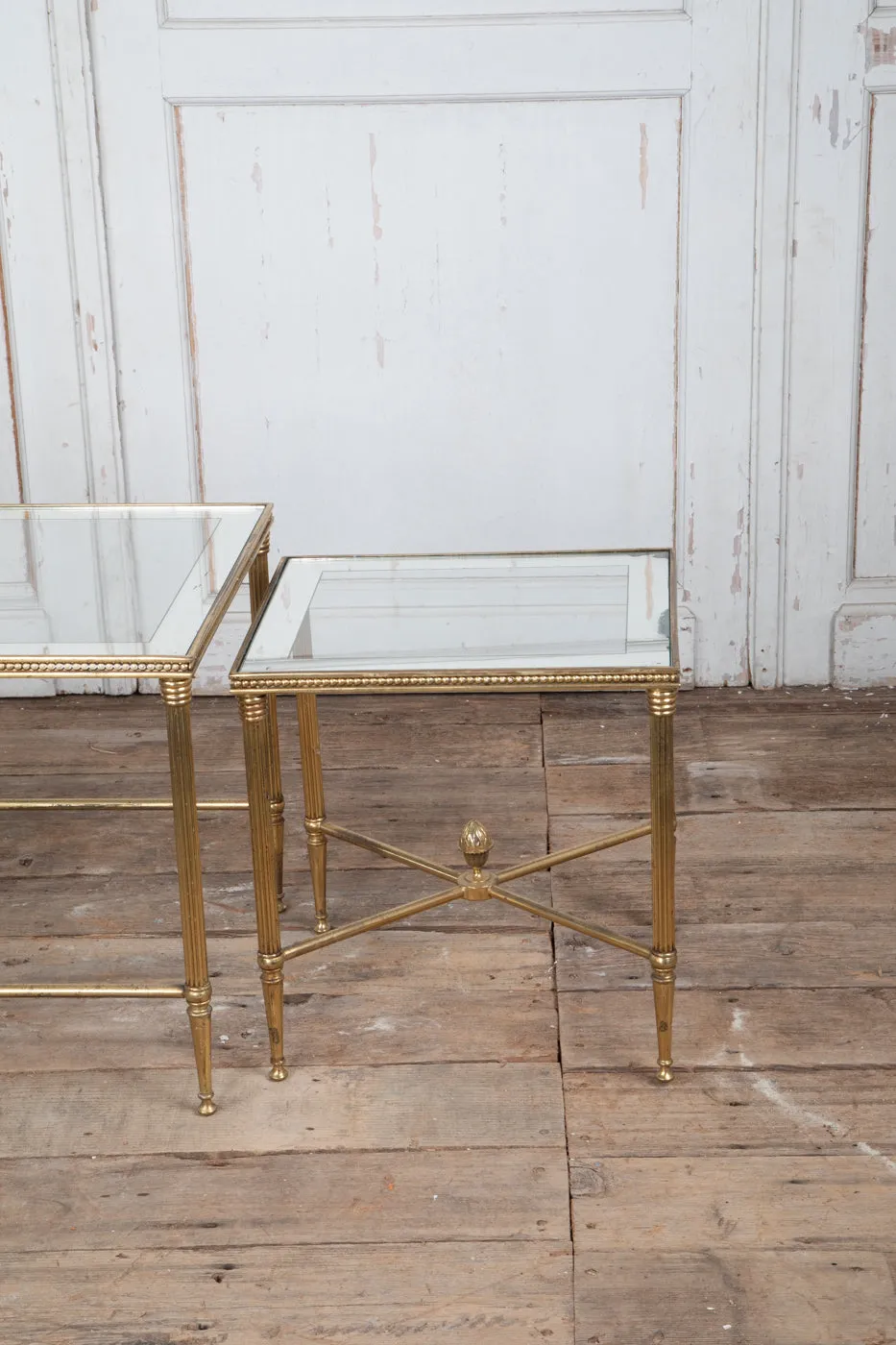 Glass Nesting Tables Set of 3