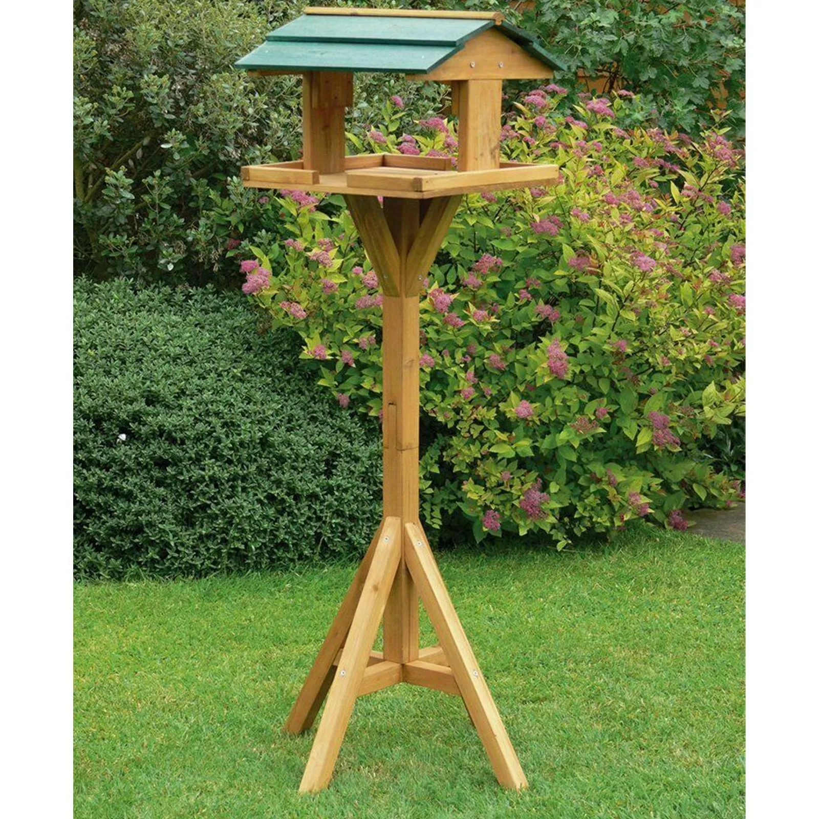 Green Jem Wooden Bird Table