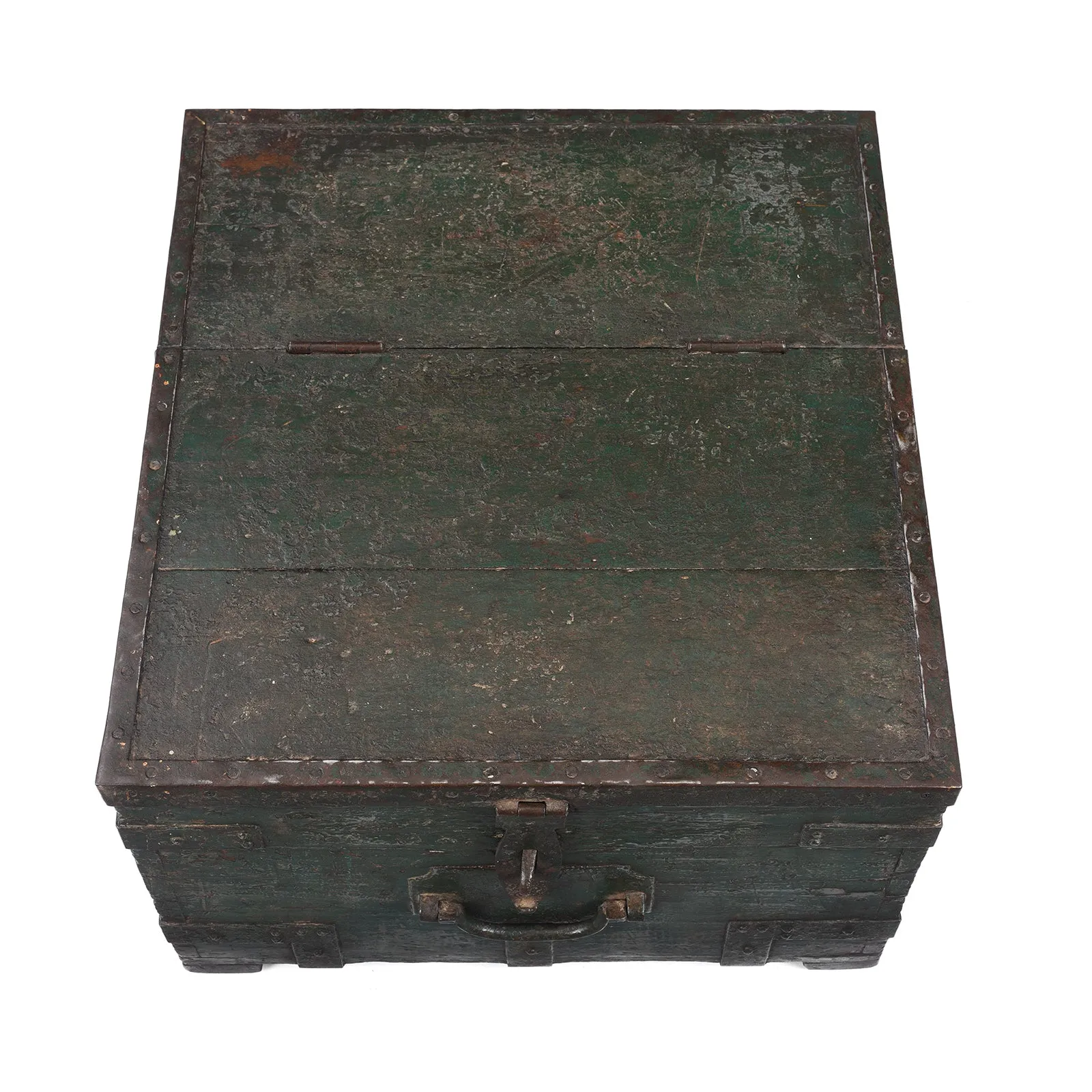 Green Painted Ammunition 'Limber' Chest - Late 19th Century