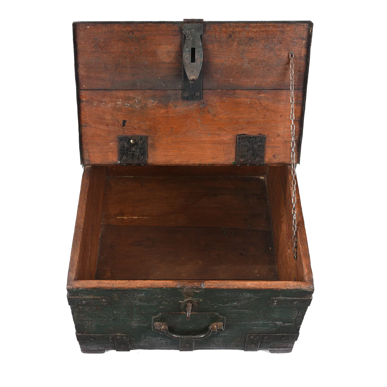 Green Painted Ammunition 'Limber' Chest - Late 19th Century