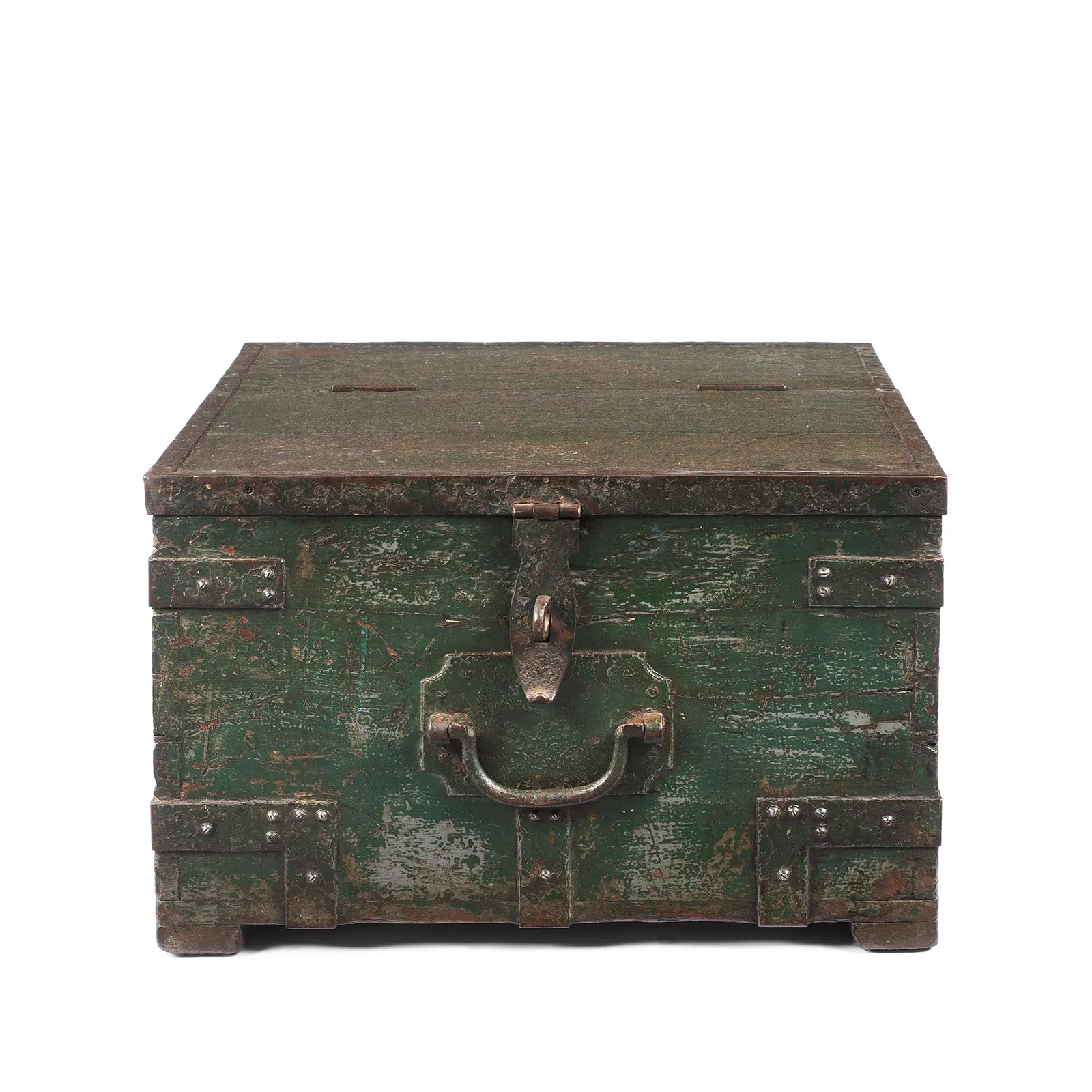 Green Painted Ammunition 'Limber' Chest - Late 19th Century