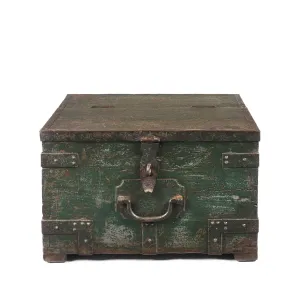 Green Painted Ammunition 'Limber' Chest - Late 19th Century