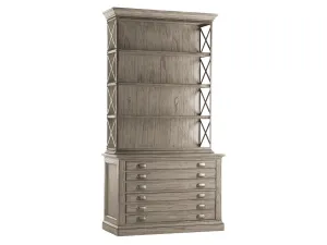 Hamlin Gray Driftwood File Chest w/Shelves