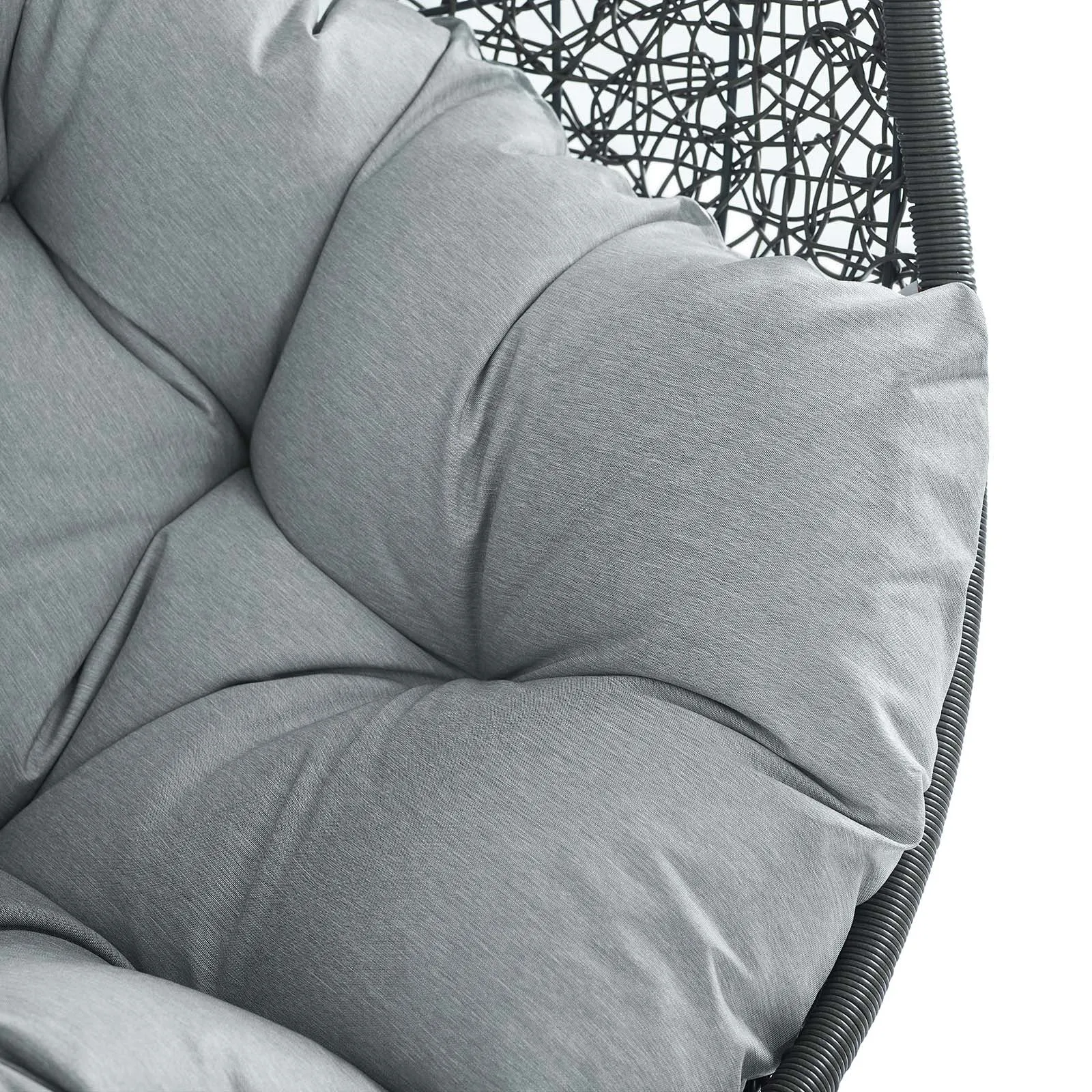 Hide Sunbrella Fabric Swing Outdoor Patio Lounge Chair Without Stand