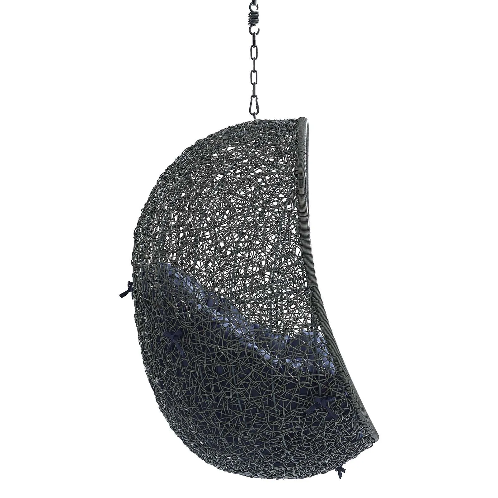 Hide Sunbrella Fabric Swing Outdoor Patio Lounge Chair Without Stand