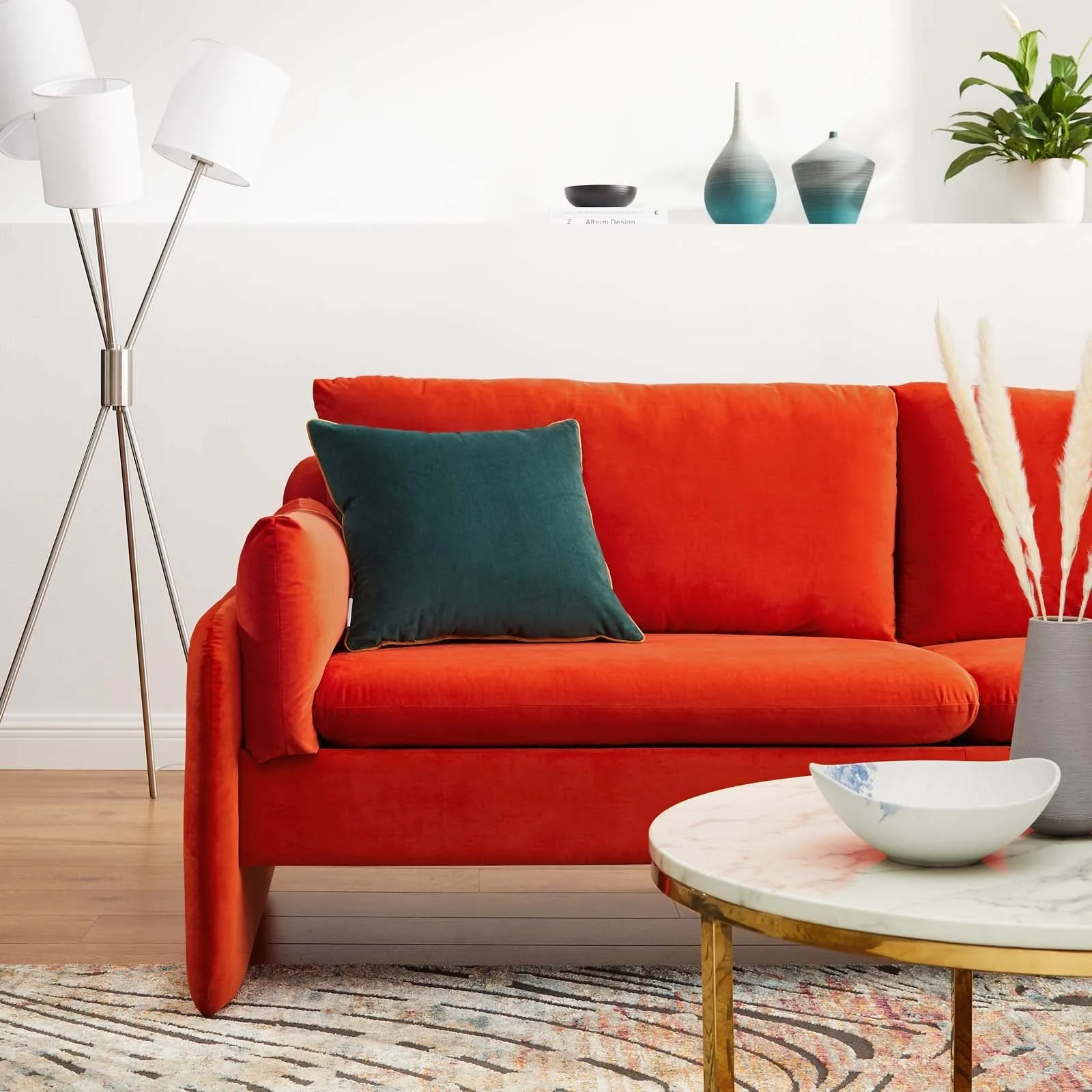 Indicate Performance Velvet Sofa