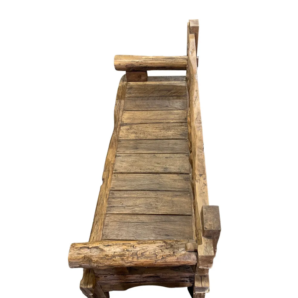 Indonesian Carved Teak Daybed
