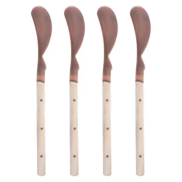 Ivory and Copper Resin Spreader Set