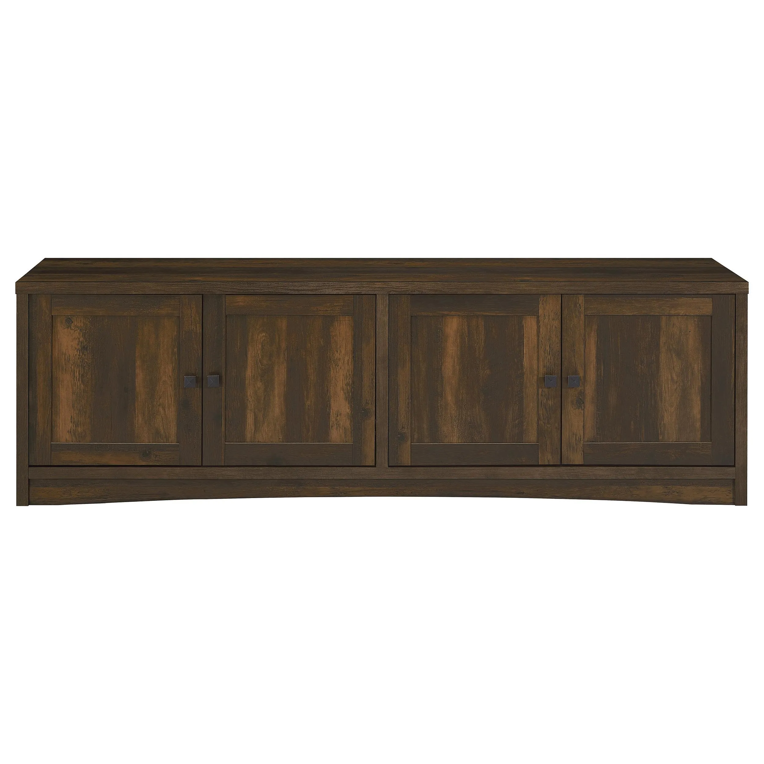 Laughlin - 4 Door Engineered Wood TV Stand - Dark Pine