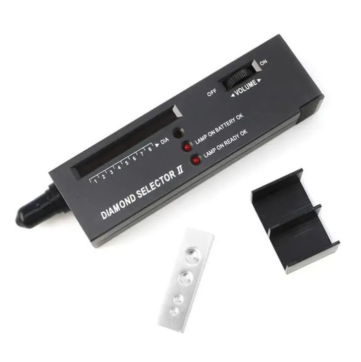 Manovruti Diamond Tester Professional Diamond Tester Pen Jeweler Tool for Novice and Expert - Diamond Selector II 9V Battery Included(Black,Diamond Testers)