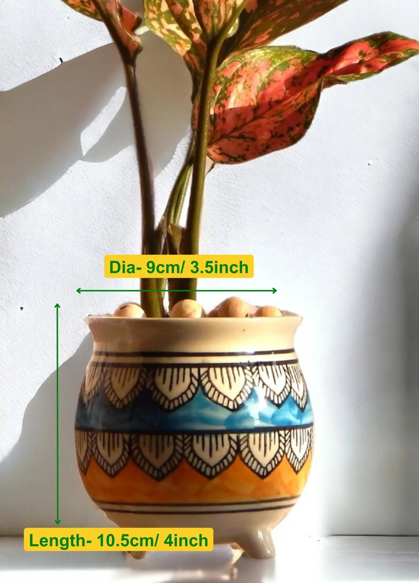 Mataka Design Ceramic Planter Without Flowers