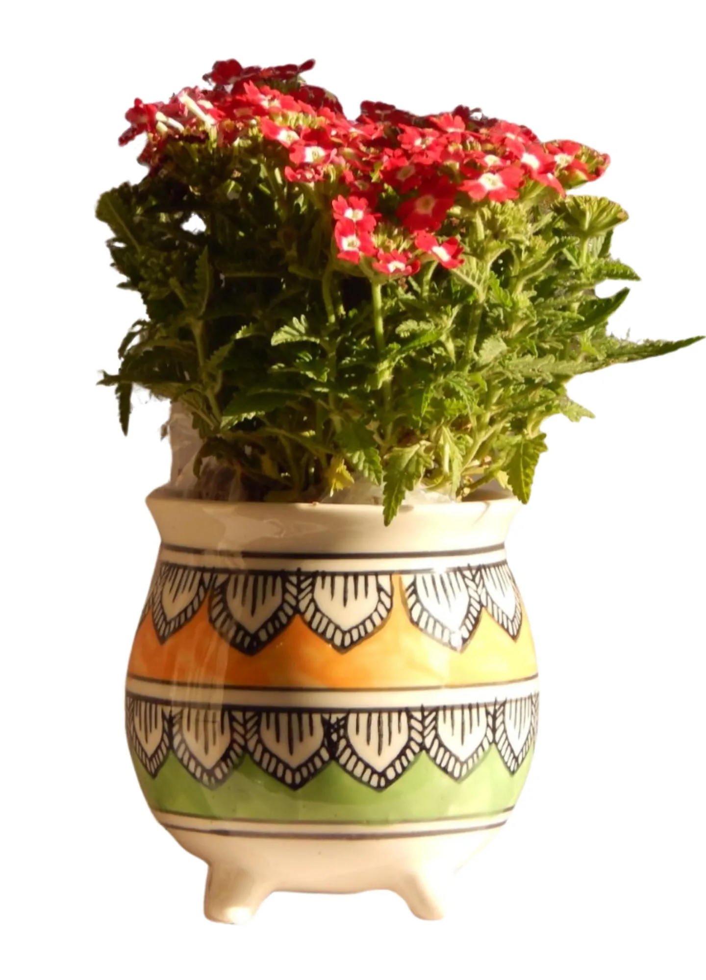 Mataka Design Ceramic Planter Without Flowers