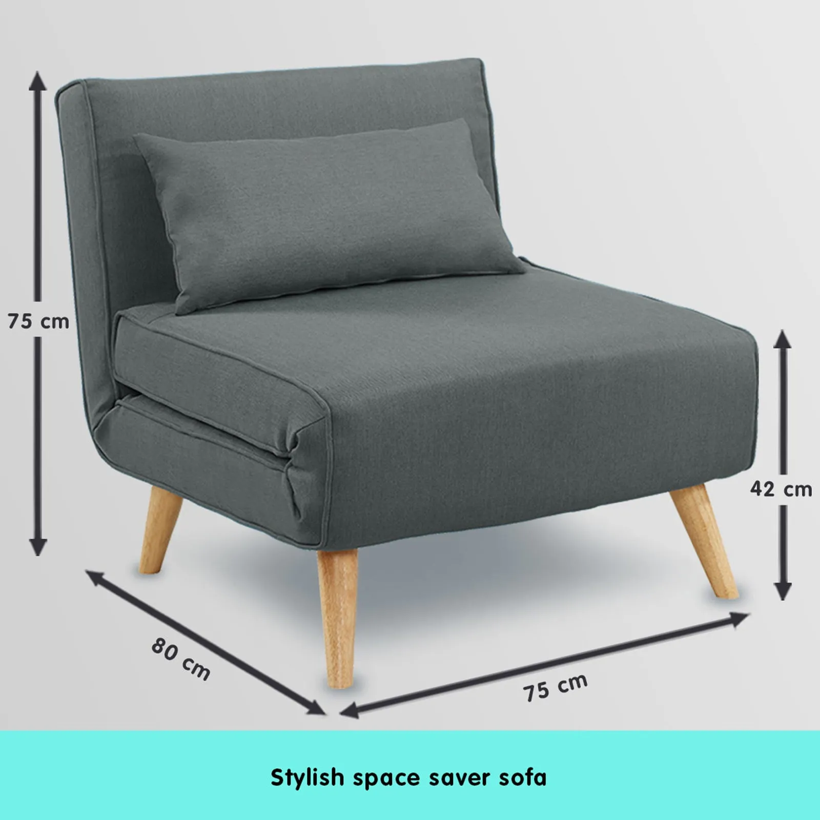 Maybelle Linen Adjustable Corner Sofa Lounge - Dark Grey
