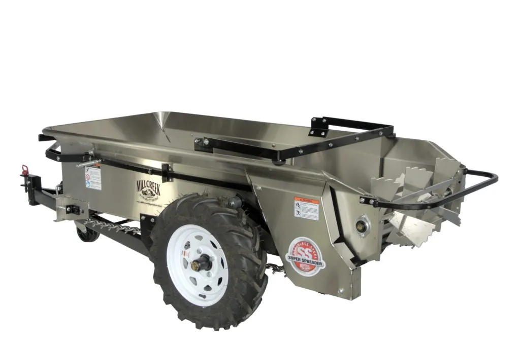 Mill Creek Compact Stainless Steel Manure Spreaders | 27 SS & 37 SS Model | For Tractors
