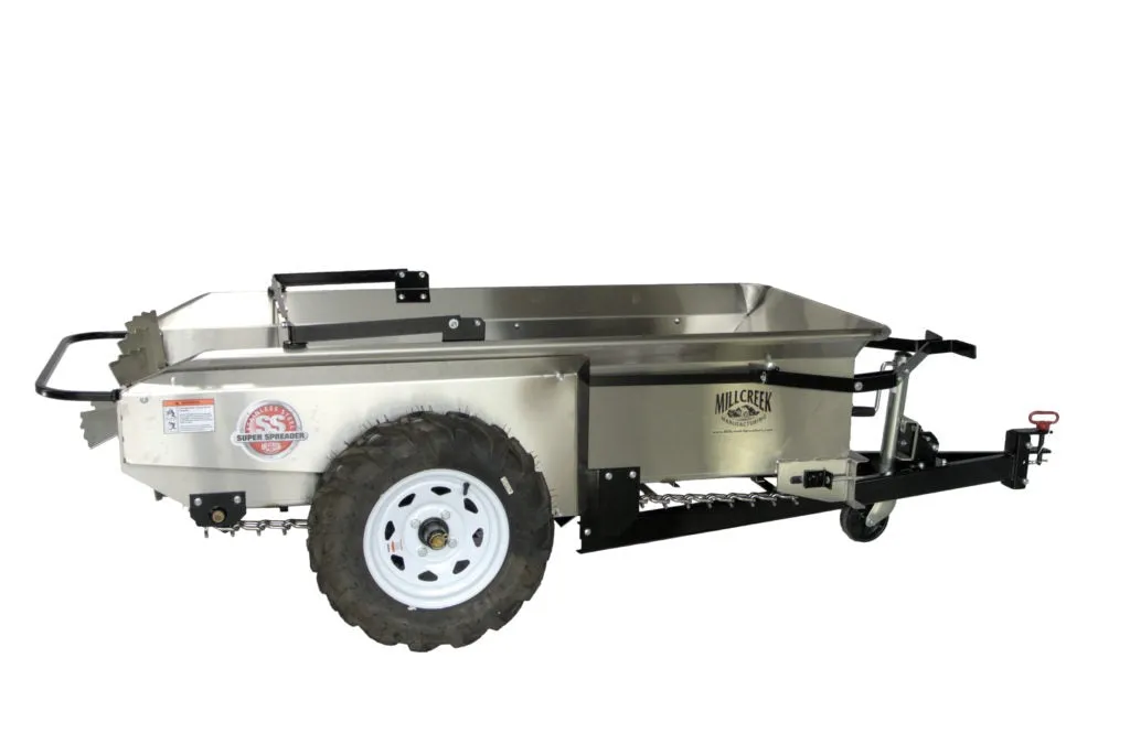 Mill Creek Compact Stainless Steel Manure Spreaders | 27 SS & 37 SS Model | For Tractors
