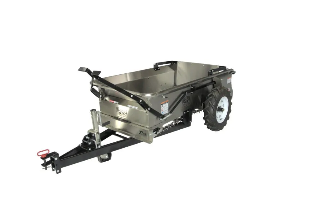 Mill Creek Compact Stainless Steel Manure Spreaders | 27 SS & 37 SS Model | For Tractors