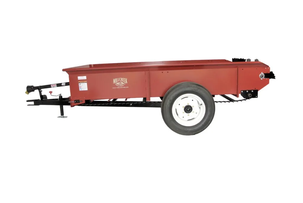 Mill Creek Full-Sized Large Manure Spreaders | Rhino Lined 97 & 127 Model | For Tractors