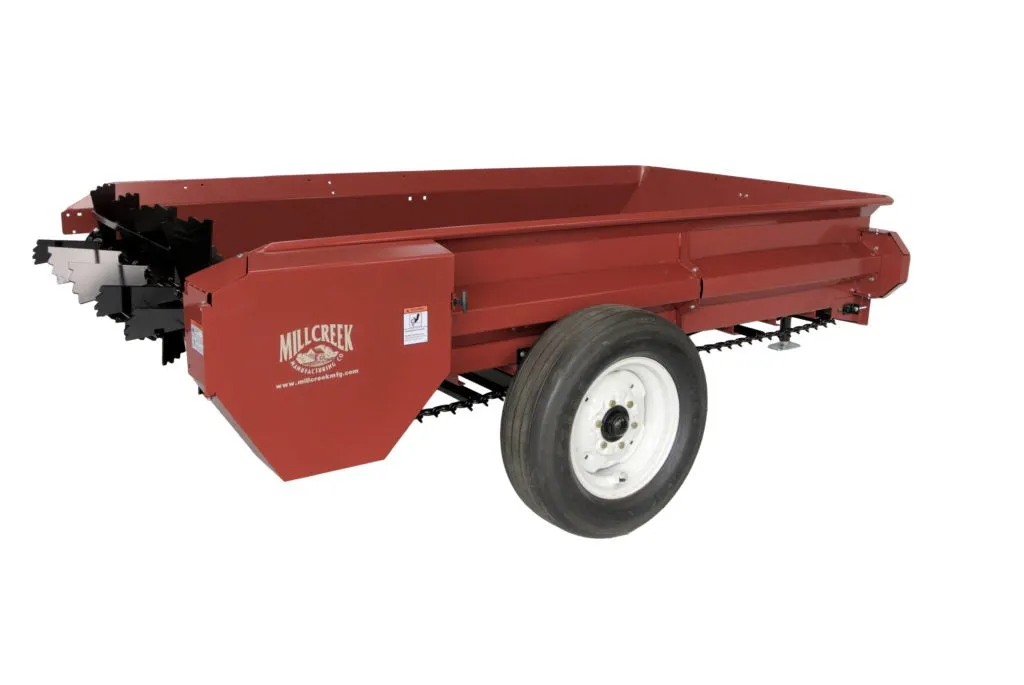 Mill Creek Full-Sized Large Manure Spreaders | Rhino Lined 97 & 127 Model | For Tractors