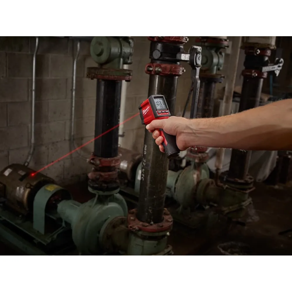 Milwaukee 2267-20NST 10:1 Infrared Temp Gun 9-Volt NIST Certified